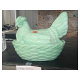 hen on nest