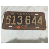 indiana license plate