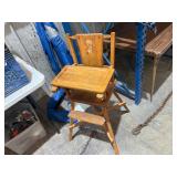 WOODEN HIGH CHAIR