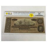 CONFEDERATE 20 DOLLAR BILL