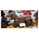 WOODEN PULL DOG TOY