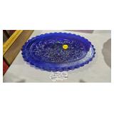 COBALT WINDMILL PLATE