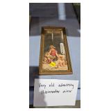 VINTAGE MIRROR / THERMOMETER