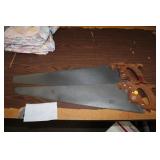 TWO DISSTON HANDSAWS
