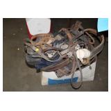 BOX OF HORSE TACK