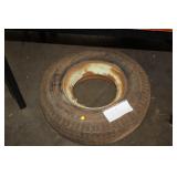 MOBILE AXLE TIRE AND WHEEL