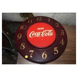 VINTAGE METAL COCA COLA CLOCK FACE