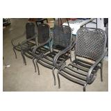 METAL OUTDOOR CHAIR, 4X BID