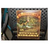 METAL HUNTING SIGN
