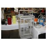 ROLLING METAL BIRD CAGE
