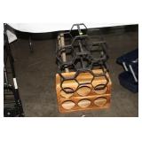 TWO BOTTLE RACKS