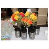 CANISTER SET, FLORAL DECOR