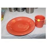 FIESTA PLATE AND CUP