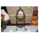 TWO TIER METAL BASKET