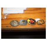 FOUR BELT BUCKLES
