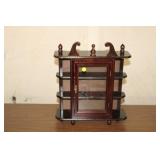 SMALL CURIO CABINET, 14X17" TALL