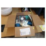 BOX OF YARN, CRAFT ITEMS