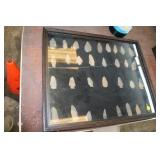 SHADOWBOX OF ARROWHEADS