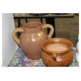 TWO POTTERY VASES