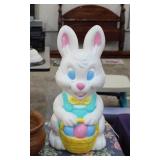 VINTAGE LIGHT UP EASTER BUNNY BLOW MOLD