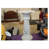 MARBLE TOP PLANT STAND, 12X22"