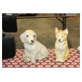 CAST IRON DOG AND CAT