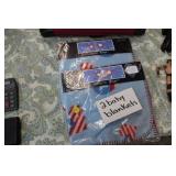 TWO NEW BABY BLANKETS