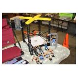 WRESTLING RING AND ACTION FIGURES