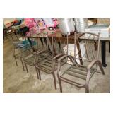 METAL PATIO CHAIR, 4X BID