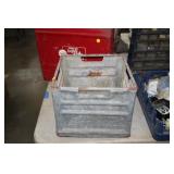 VINTAGE METAL SEALTEST MILK CRATE