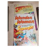 SUPERMAN AND WONDER WOMAN VINTAGE COMICS