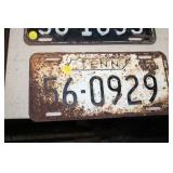 1960 TENNESSEE LICENSE PLATE