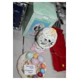 MARBLE EGGS,MUSICAL EGG & EASTER PLATE