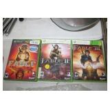 3 XBOX 360 FABLE GAMES