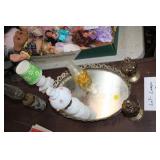 SMALL LAMPS & MIRROR TRAY