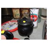 SMALL CAST IRON POT WITH LID