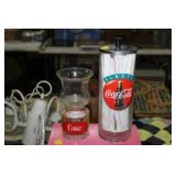 COCA COLA STRAW HO LDER & GLASS