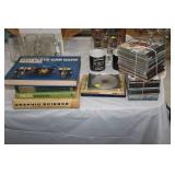 LOT OF BOOKS & CDS ,CAR MANUAL,ETC