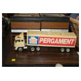 PERGAMENT TRUCK COIN BANK