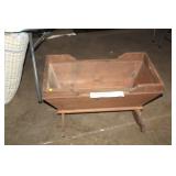 WOODEN BABY CRADLE
