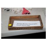 VINTAGE PHILADELPHIA CREAM CHEESE WOOD BOX