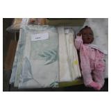 LOT OF FABRIC & GERBER BABY DOLL