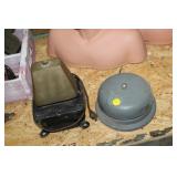 2 VINTAGE SCHOOL BELLS