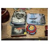 COLLECTOR PLATES,PHOTO ALBUM,CEDAR BOX