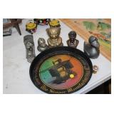 COLLECTOR COIN BANKS,SINGER METAL TRAY