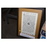 FRAMED MASONIC PRINT