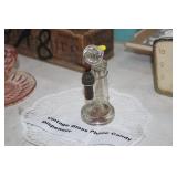 VINTAGE GLASS PHONE CANDY DISPENSER