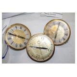 3 ELECTRIC CLOCK FACES
