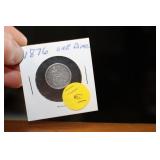 1876 SEATED LIBERTY DIME