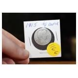 1915 BARBER SILVER QUARTER